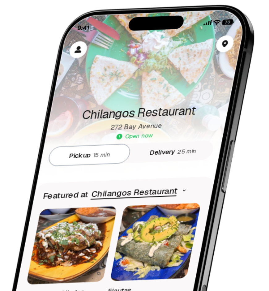 Chilangos Restaurant app preview