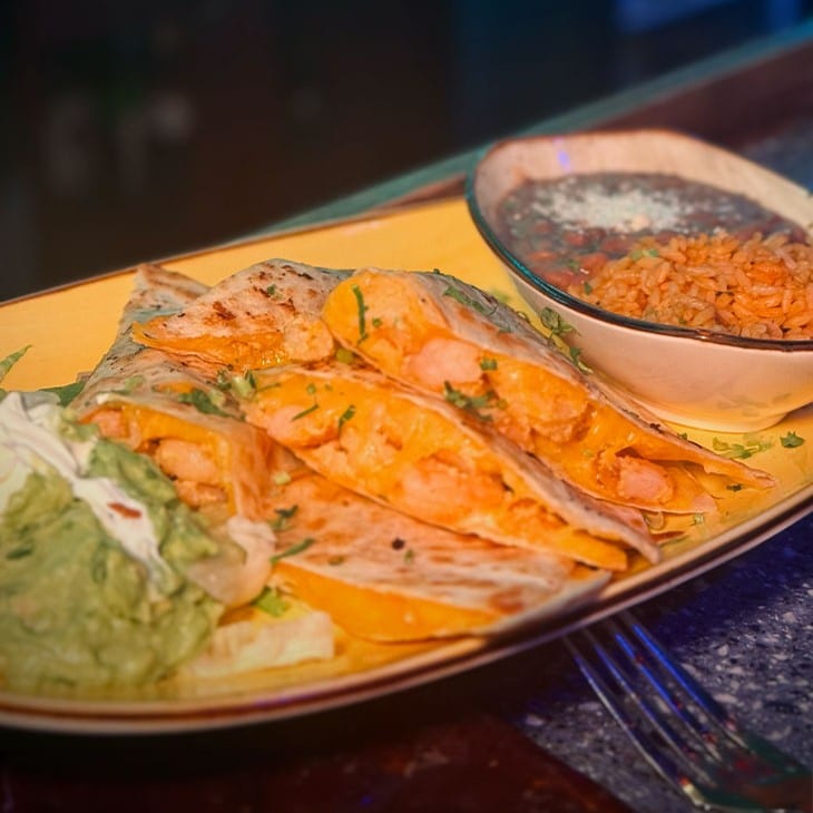 Shrimp Quesadilla.